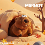 Funny Marmota Stuffed Animal Plush Toy (Woodchuck, Grounghog)