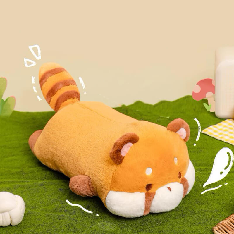 Kawaii Red Panda Hugging Pillow, Stuffed Animal Plush Toy