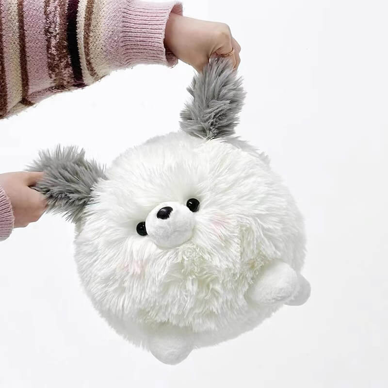 Chubby Stuffed Animal Plush Hugging Pillow - Fluffy Dog, Fluffy Pig