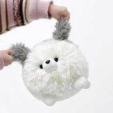 Chubby Stuffed Animal Plush Hugging Pillow - Fluffy Dog, Fluffy Pig