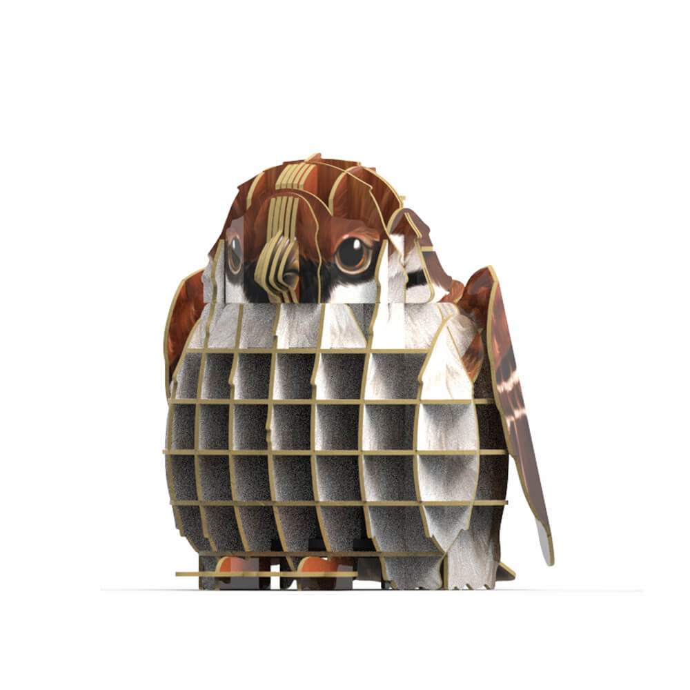 3D Bird Paper Puzzle, Premium Cardboard Models with Bird Sound Device