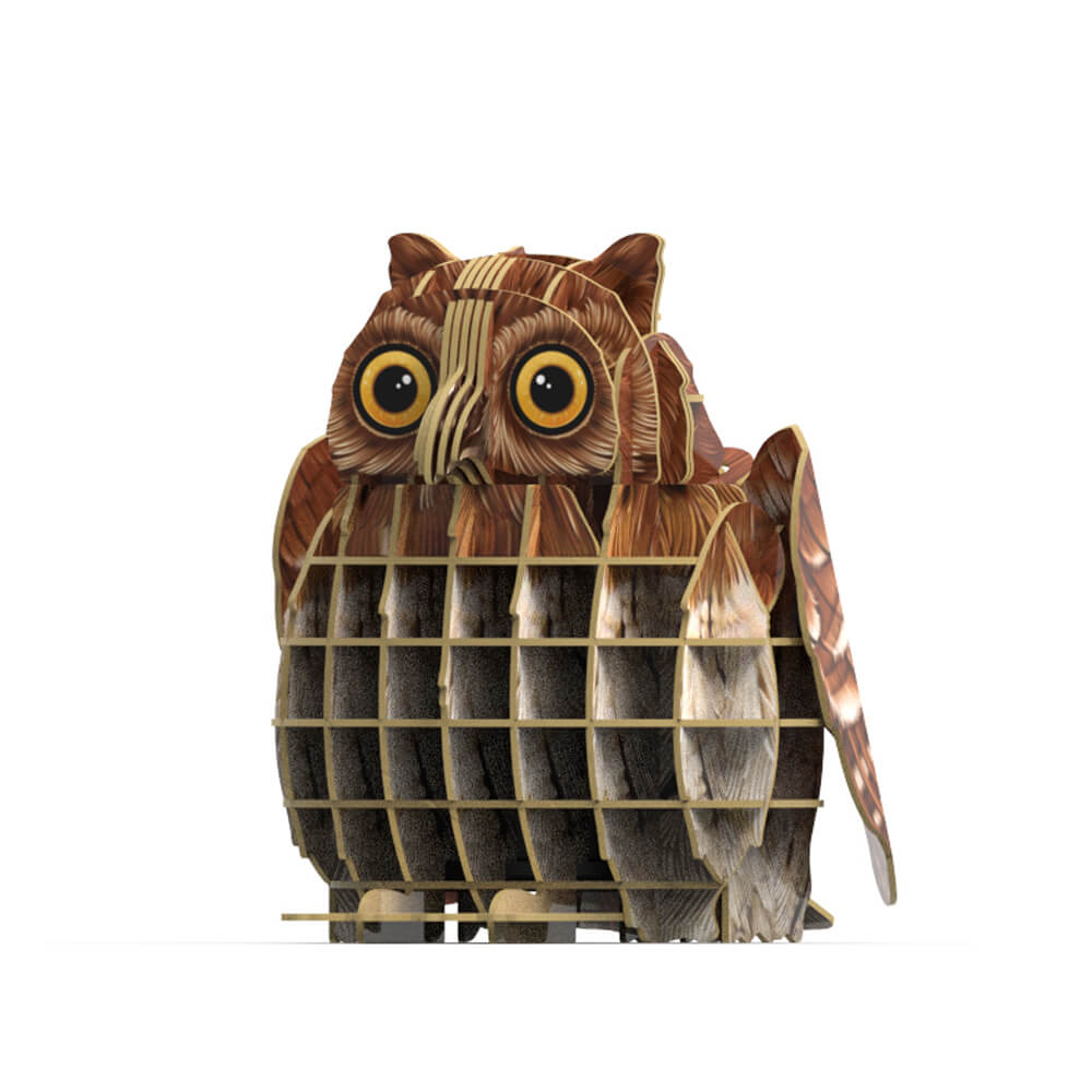 3D Bird Paper Puzzle, Premium Cardboard Models with Bird Sound Device