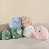 Chubby Stuffed Animal Hugging Pillow - Crocodile, Elephant, Rabbit, Dog, Cat
