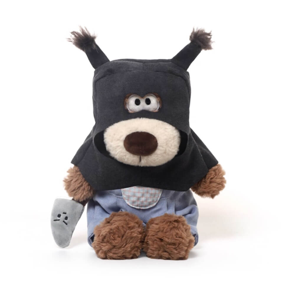 Thief Puppy Stuffed Animal Plush Toy, Funny Dog Plushies