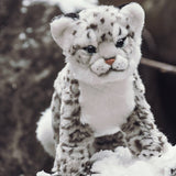 Realistic Snow Leopard Cub Stuffed Plush Toy, Leopard Plushies