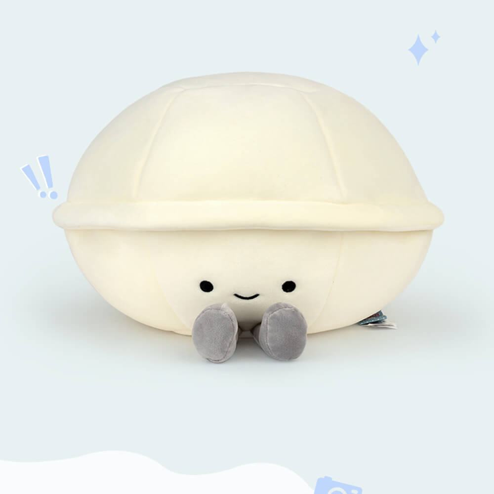 Cartoon Pearl Clam Stuffed Animal Plush Toy with Diamond Plushies