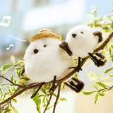 Cute Long-tailed Tit Bird Stuffed Plush Toy, Cute Bag Charm