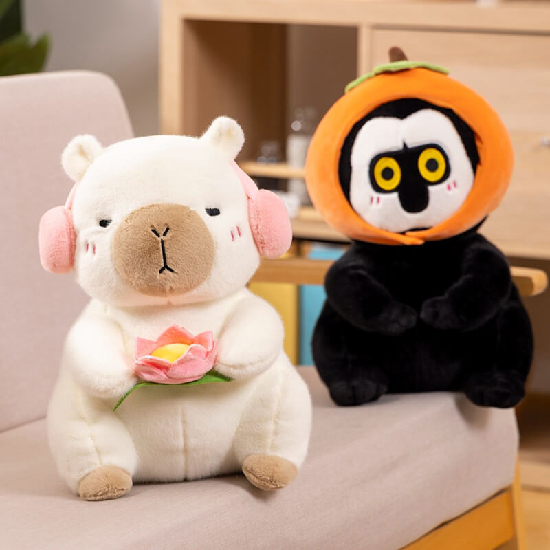Cute Capybara Stuffed Animal Plush Toy, Relaxed Capybara Plushies