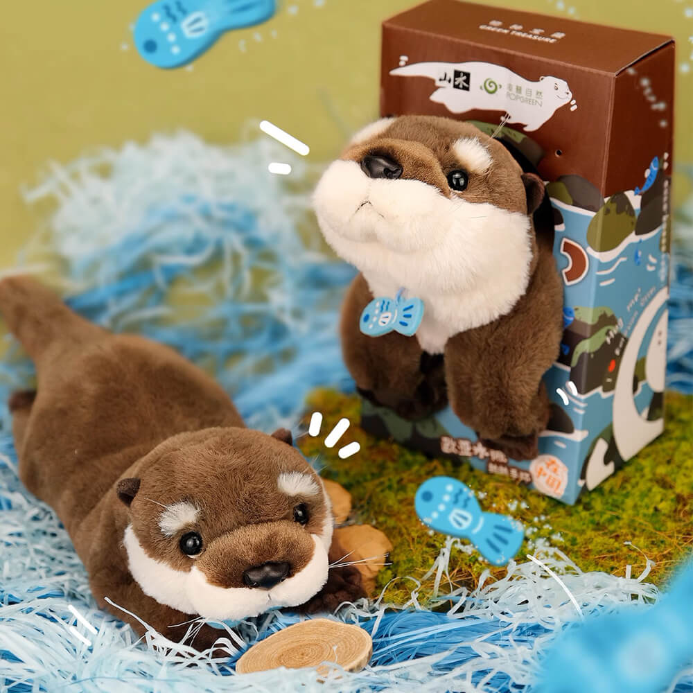 Cute Eurasian Otter Stuffed Plush Slap Bracelet, Otter Plushies