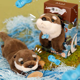 Cute Eurasian Otter Stuffed Plush Slap Bracelet, Otter Plushies