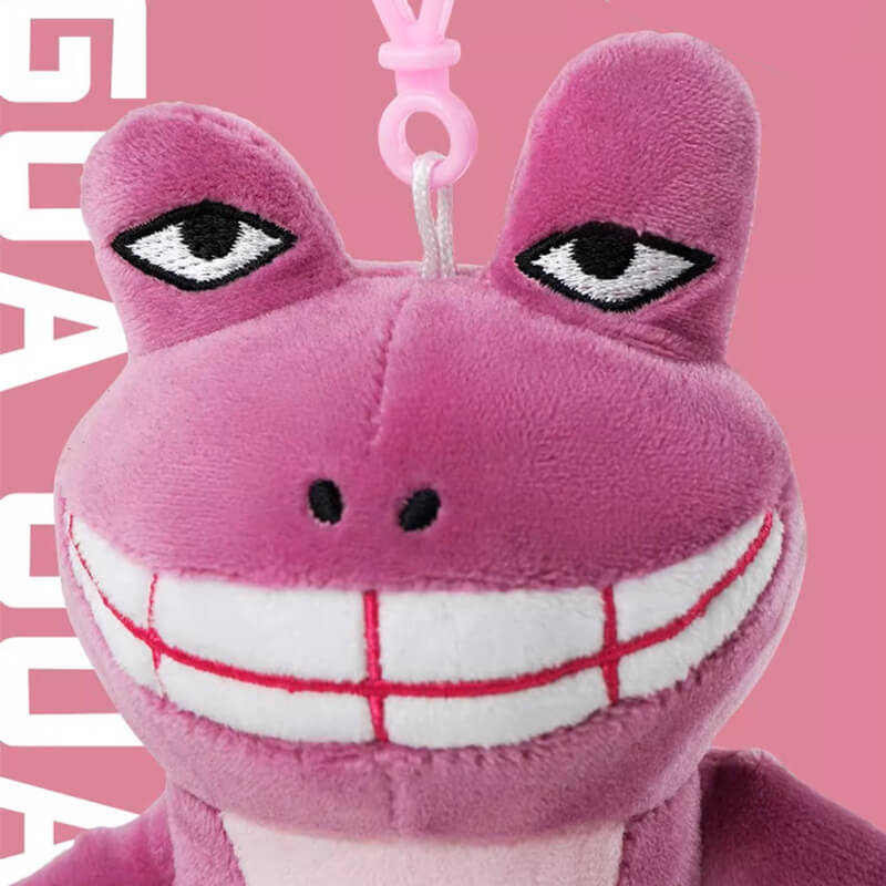 Luck Frog Plush Bag Charm, Kawaii Animal Keychain