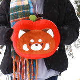 Adorable Red Panda Stuffed Animal Pillow, Warm Hand Pillow