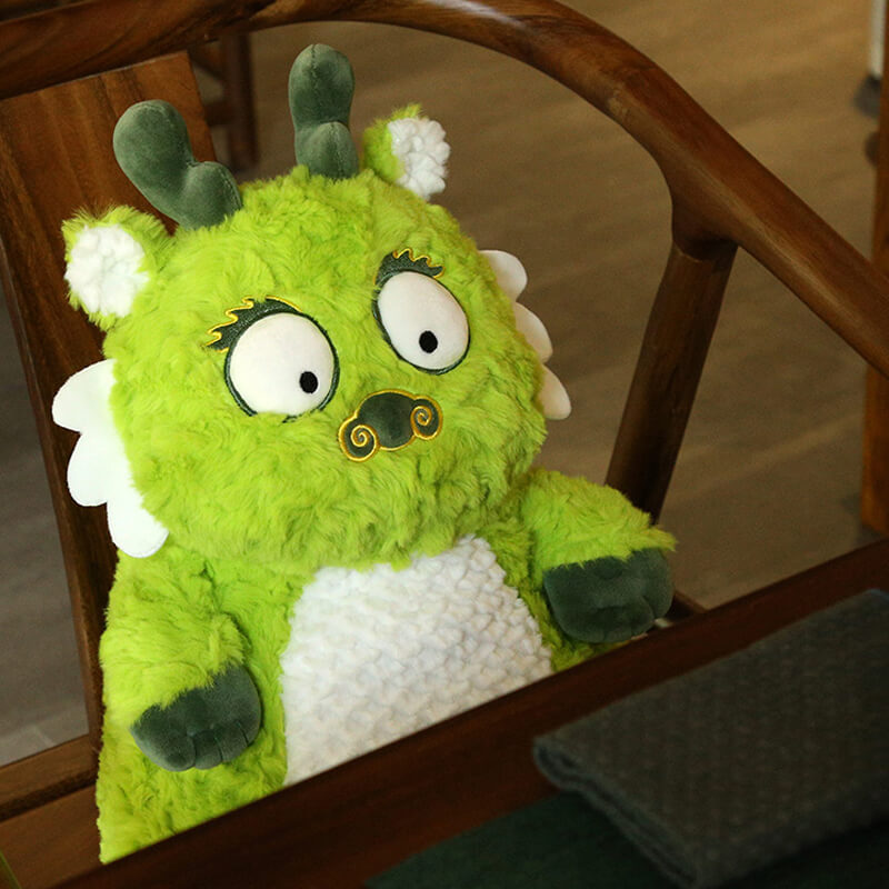 Cartoon Green Dragon Stuffed Animal Plush Toy