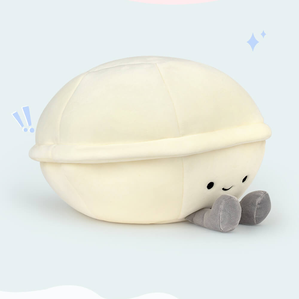 Cartoon Pearl Clam Stuffed Animal Plush Toy with Diamond Plushies