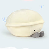 Cartoon Pearl Clam Stuffed Animal Plush Toy with Diamond Plushies