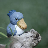 Handmade Carved Wooden Shoebill Bird Figurine