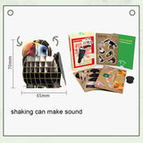 3D Bird Paper Puzzle, Premium Cardboard Models with Bird Sound Device