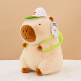 Cute Capybara Plush Toy with Backpack, Kawaii Capybara Stuffed Animal Plushie