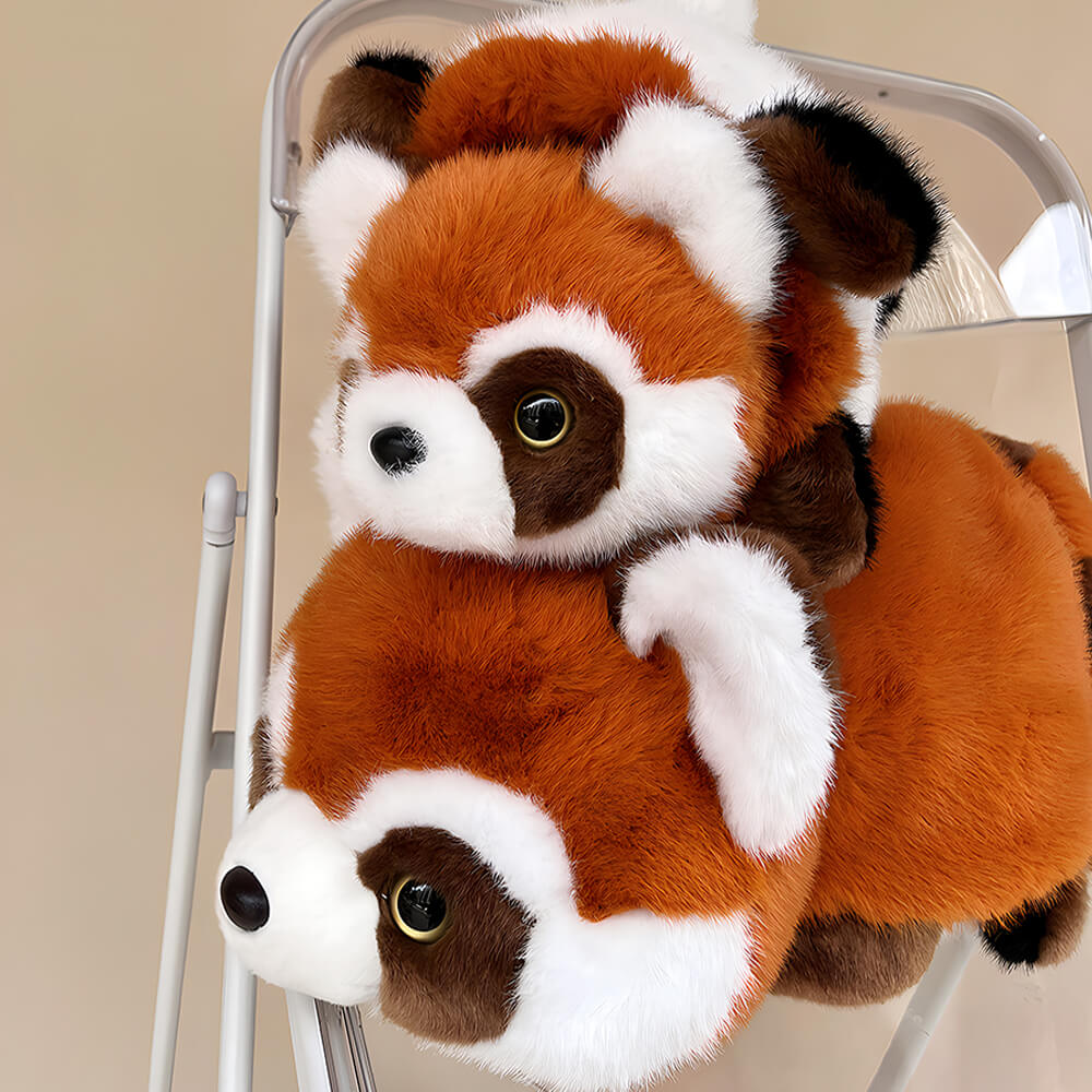 2 in 1 Stuffed Red Panda and Panda Plush Toy