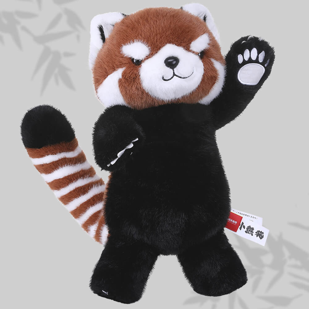 Realistic Red Panda Stuffed Animal Plush Toy, Handmade Plush Red Panda