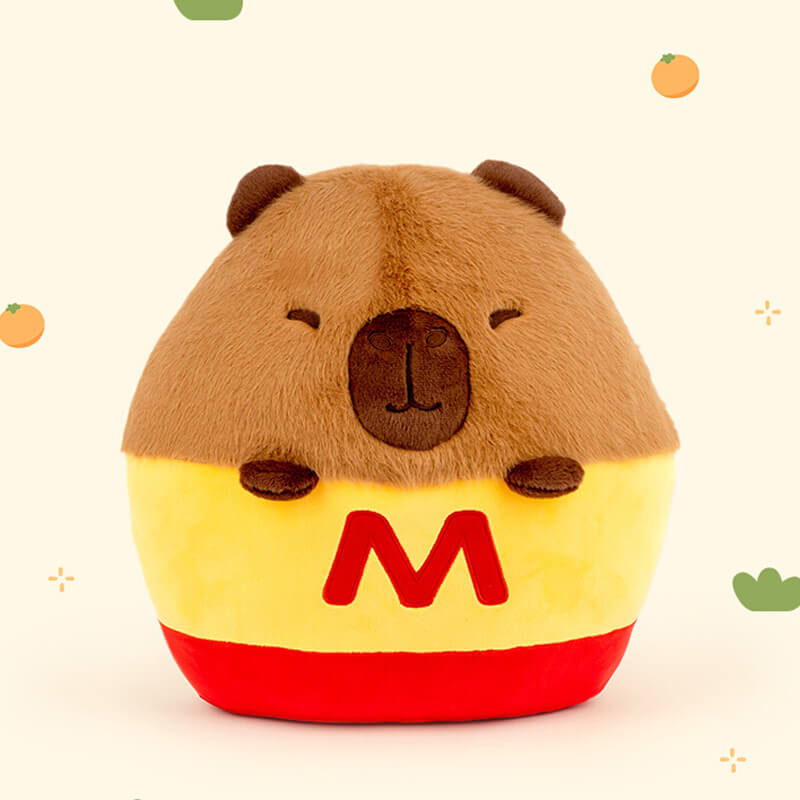 Funny Capybara Stuffed Animals Plush Toy - French Fries Capybara, Sushi capybara