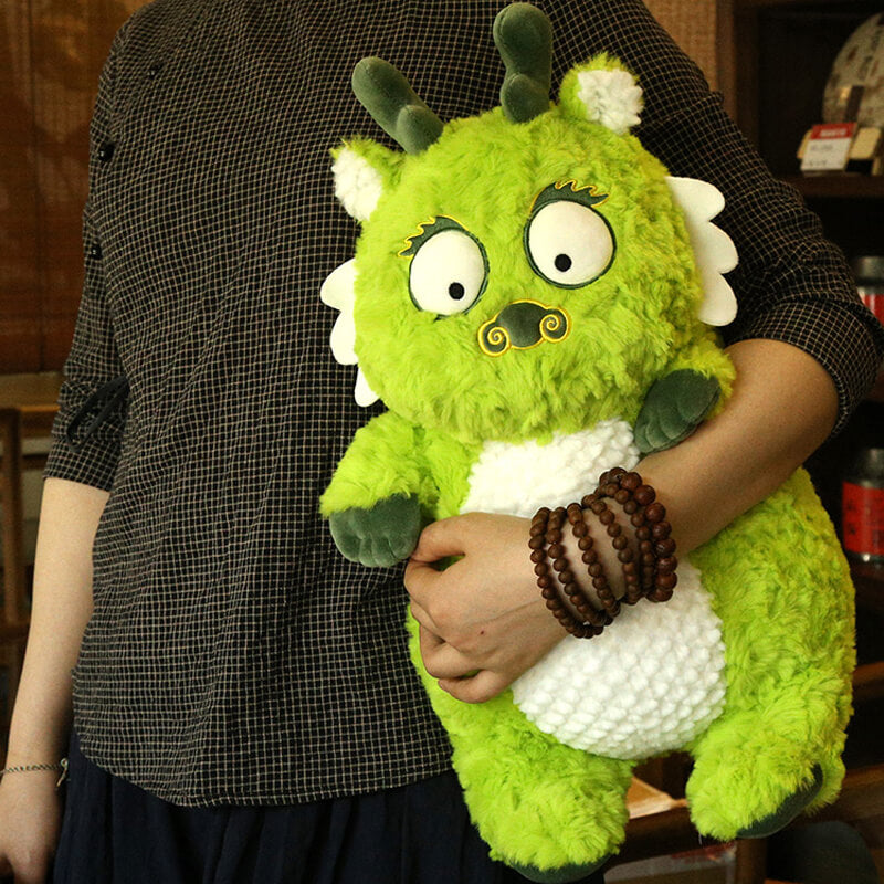 Cartoon Green Dragon Stuffed Animal Plush Toy