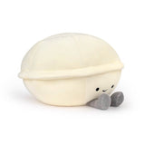 Cartoon Pearl Clam Stuffed Animal Plush Toy with Diamond Plushies
