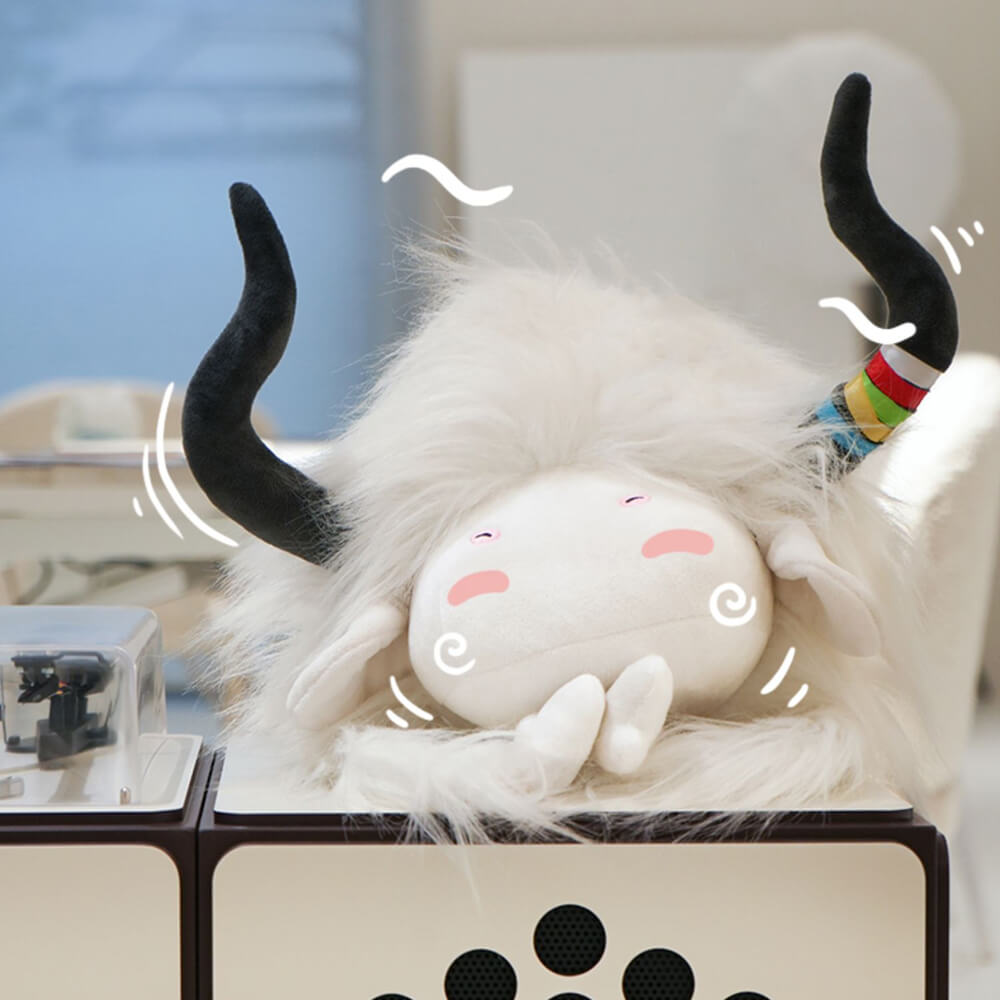 Fluffy Yak Stuffed Animal Plush Toy, Wild Ox Plushies