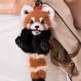 Handmade Red Panda Cub Bag Charm, Kawaii Keychain for Backpack