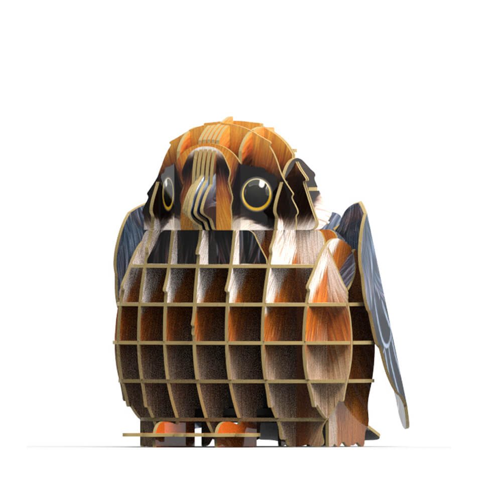 3D Bird Paper Puzzle, Premium Cardboard Models with Bird Sound Device