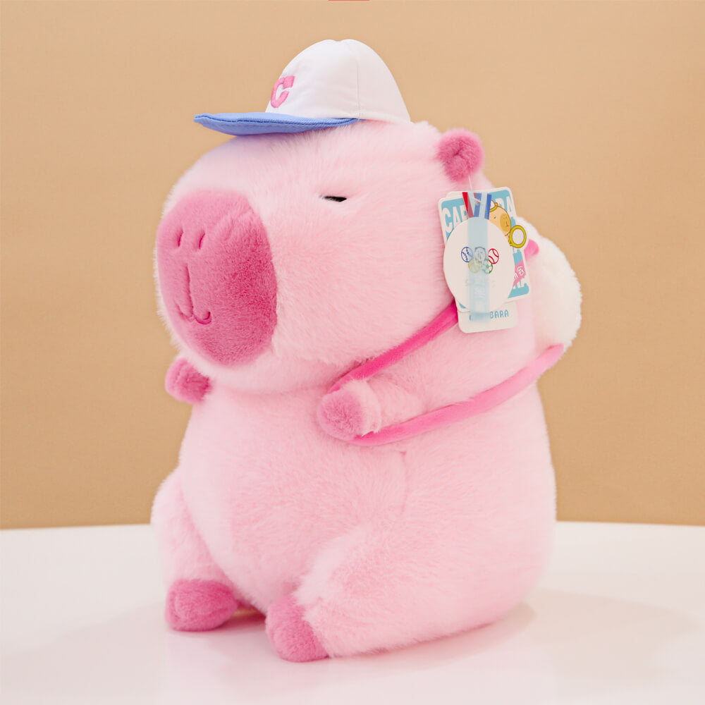 Cute Capybara Plush Toy with Backpack, Kawaii Capybara Stuffed Animal Plushie