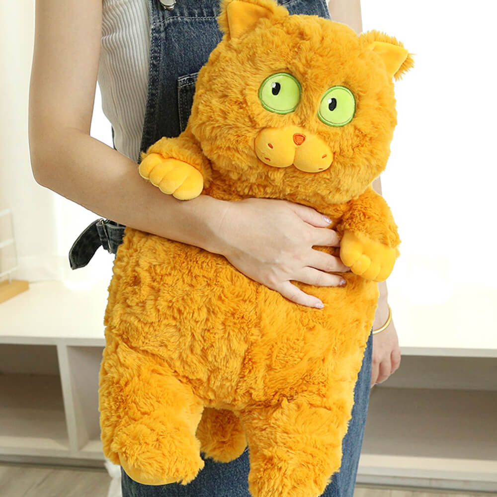 Stupid Cat Stuffed Animal Plush Toy, Black Cat Plushies