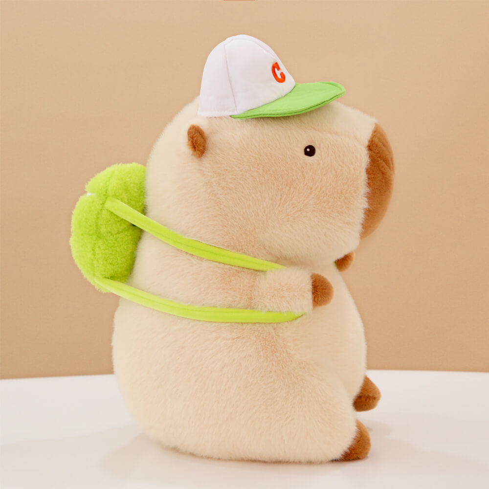 Cute Capybara Plush Toy with Backpack, Kawaii Capybara Stuffed Animal Plushie
