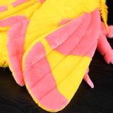 Realistic Rosy Maple Moth Stuffed Animal Plush Toy