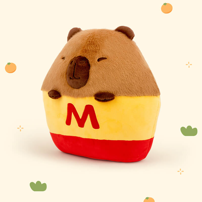 Funny Capybara Stuffed Animals Plush Toy - French Fries Capybara, Sushi capybara