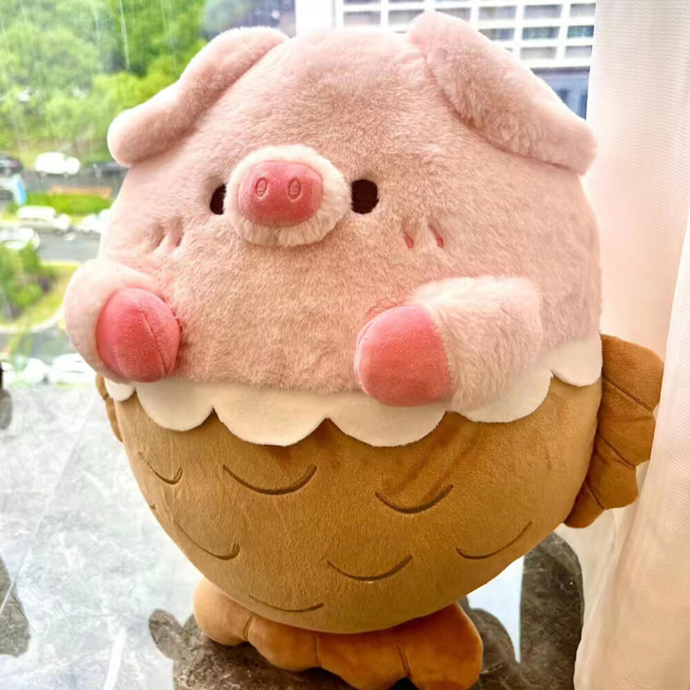 Adorable Taiyaki Pig Stuffed Animal Plush Toy, Mixed Plushies