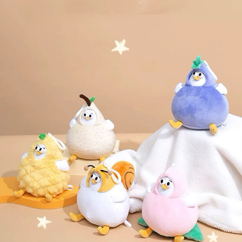 Chubby Vegetable Seagull Stuffed Animal Plush Toy