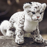 Realistic Snow Leopard Cub Stuffed Plush Toy, Leopard Plushies
