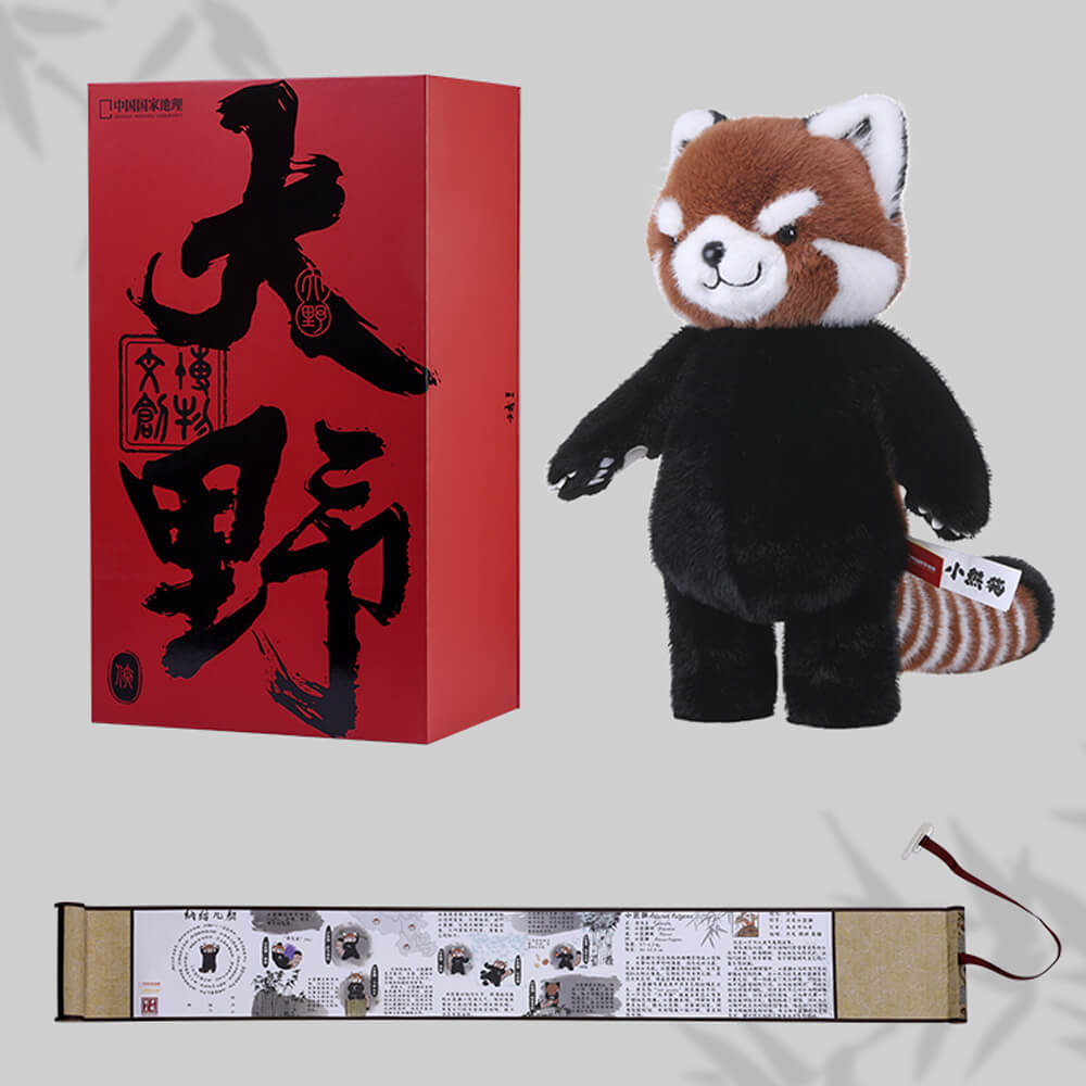 Realistic Red Panda Stuffed Animal Plush Toy, Handmade Plush Red Panda
