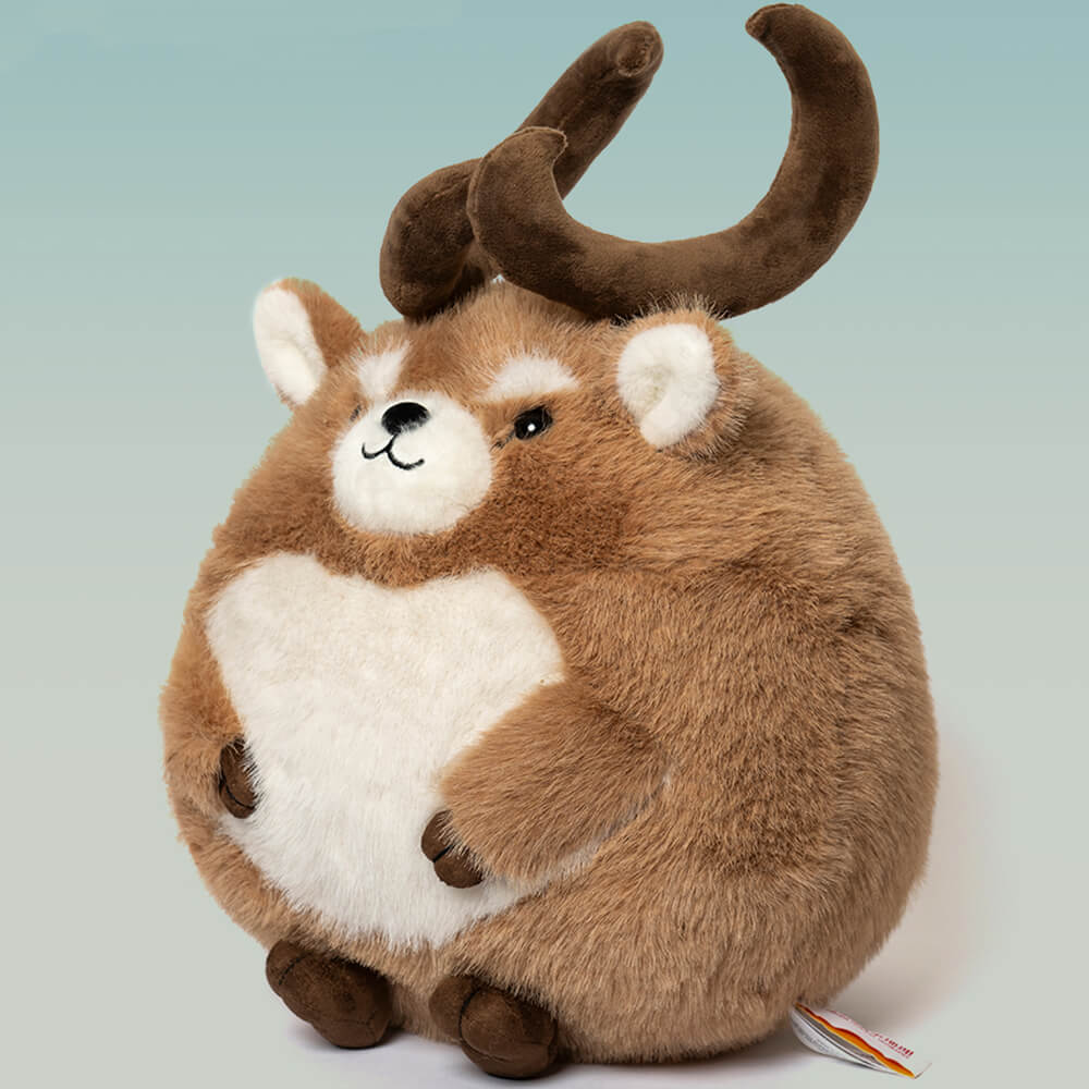 Chubby Eld's Deer Stuffed Animal Plush Toy, Eld's Deer Plushies