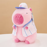 Cute Capybara Plush Toy with Backpack, Kawaii Capybara Stuffed Animal Plushie
