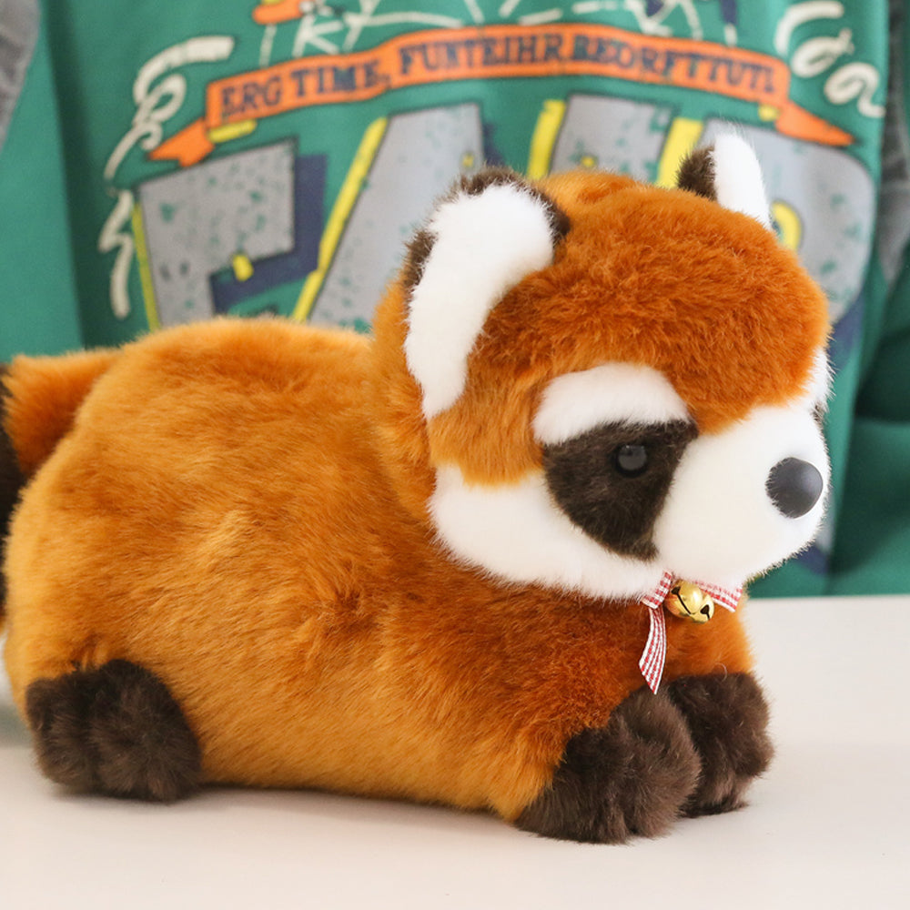 Cute Stuffed Red Panda Plush Toy with Small Bell, Animal Plushies