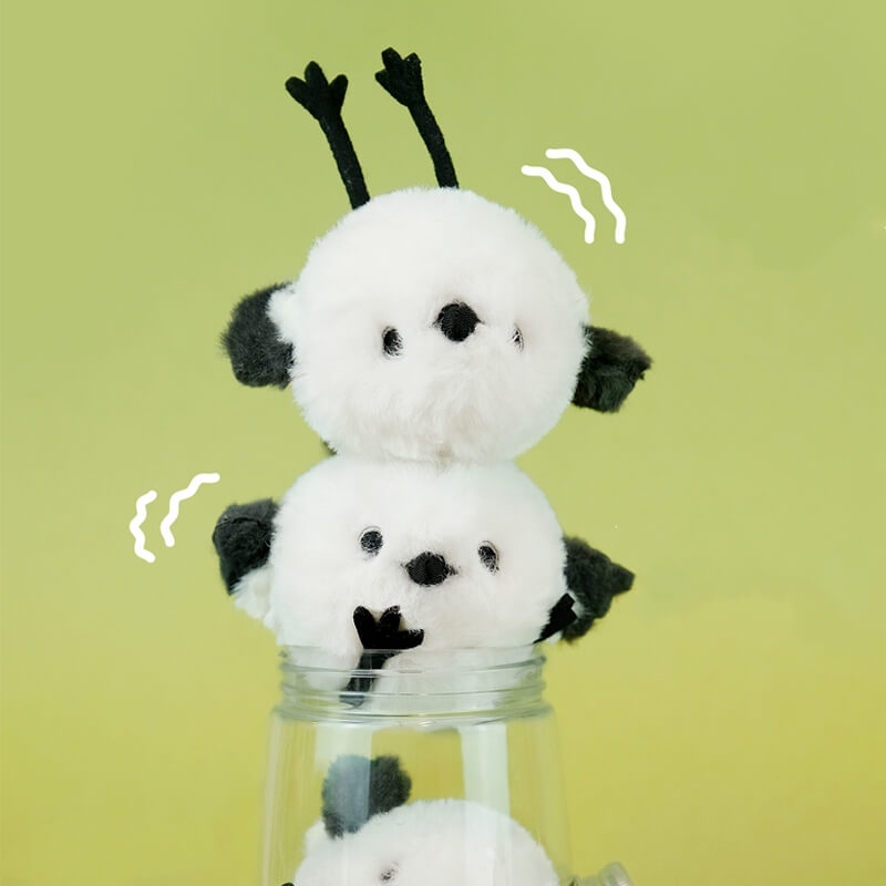 Cute Long-tailed Tit Bird Stuffed Plush Toy, Cute Bag Charm