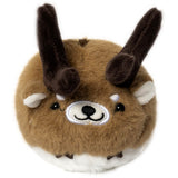 Chubby Stuffed Eld's Deer Bag Charm, Plush Deer Keychain