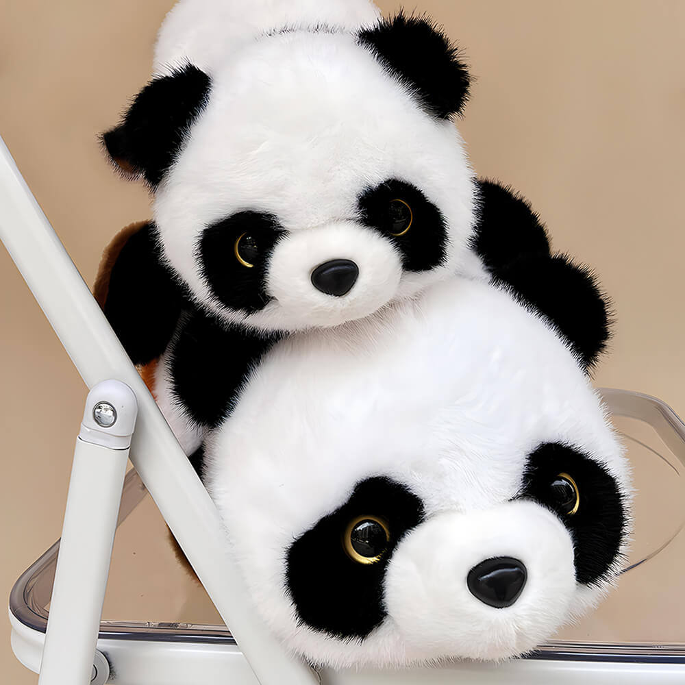2 in 1 Stuffed Red Panda and Panda Plush Toy
