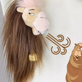 Funny Camel Plush Keychain with Bell, Stuffed Animal Bag Charm