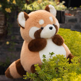 Chubby Stuffed Red Panda Plush Toy, Round Red Panda Plushies