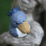 Handmade Carved Wooden Shoebill Bird Figurine