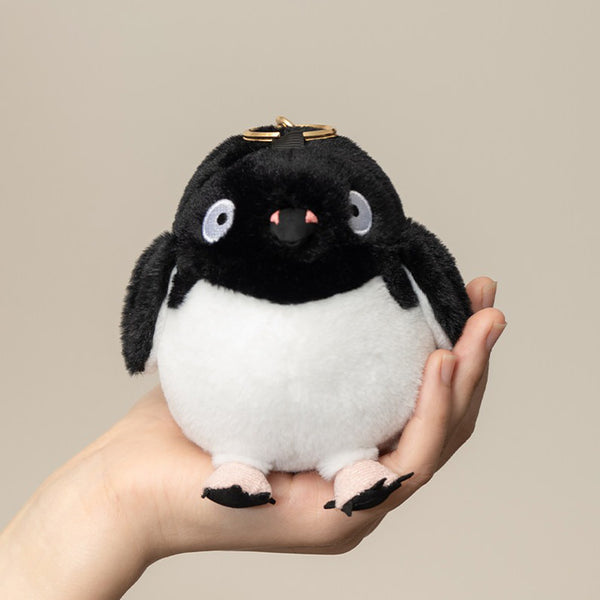 Chubby Adélie Penguin Plush Keychain - Round Bag Charm Gift – KEAIART