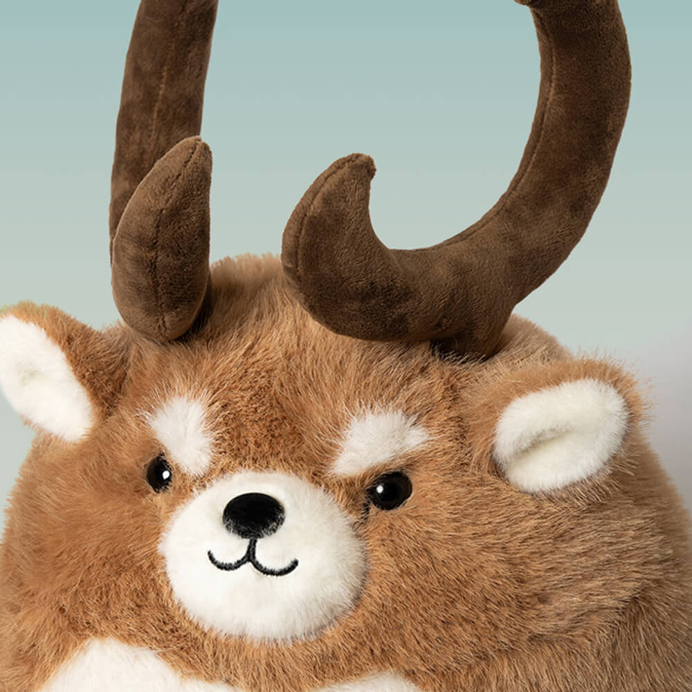 Chubby Eld's Deer Stuffed Animal Plush Toy, Eld's Deer Plushies
